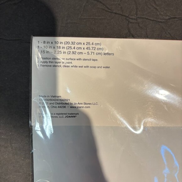 Top Notch Number & Letter Stencil Set – NWT Crafting Kit - Picture 3 of 5